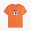T-shirt monogramma multicolore per bambini