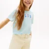 T-shirt multicolore con logo Hilfiger per bambini T-shirt multicolore con logo Hilfiger per bambini