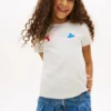 T-shirt multicolore con logo in rilievo per bambini T-shirt multicolore con logo in rilievo per bambini