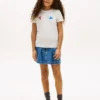 T-shirt multicolore con logo in rilievo per bambini T-shirt multicolore con logo in rilievo per bambini