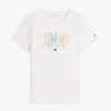 T-shirt multicolore con logo Tommy in stile college T-shirt multicolore con logo Tommy in stile college