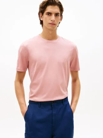T-shirt New York Label in cotone mercerizzato