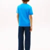 T-shirt per bambini con logo a blocchi di colore verticali T-shirt per bambini con logo a blocchi di colore verticali