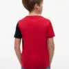 T-shirt per bambini con logo a blocchi di colore verticali T-shirt per bambini con logo a blocchi di colore verticali