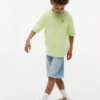 T-shirt per bambini con logo bandiera tono su tono T-shirt per bambini con logo bandiera tono su tono