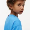 T-shirt per bambini con logo bandiera tono su tono T-shirt per bambini con logo bandiera tono su tono