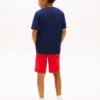 T-shirt per bambini con logo nautico a blocchi di colore T-shirt per bambini con logo nautico a blocchi di colore