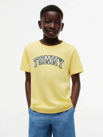 T-shirt per bambini con logo Tommy floreale