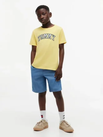 T-shirt per bambini con logo Tommy floreale