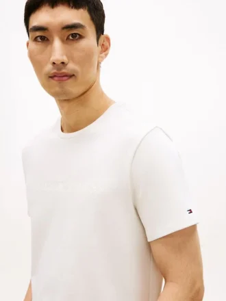 T-shirt pesante con logo tono su tono