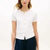 T-shirt slim fit con bottoni T-shirt slim fit con bottoni