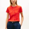 T-shirt slim fit con bottoni T-shirt slim fit con bottoni