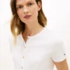 T-shirt slim fit con bottoni T-shirt slim fit con bottoni