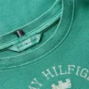 T-shirt slim fit con logo Crest tinta in capo T-shirt slim fit con logo Crest tinta in capo