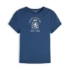 T-shirt slim fit con logo Crest tinta in capo T-shirt slim fit con logo Crest tinta in capo