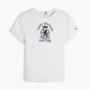 T-shirt slim fit con logo Crest tinta in capo T-shirt slim fit con logo Crest tinta in capo