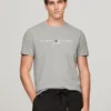 T-shirt slim fit con logo Tommy ricamato T-shirt slim fit con logo Tommy ricamato