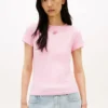 T-shirt slim fit con monogramma in stile calligrafico T-shirt slim fit con monogramma in stile calligrafico