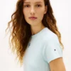 T-shirt slim fit con monogramma in stile calligrafico T-shirt slim fit con monogramma in stile calligrafico