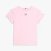 T-shirt slim fit con monogramma in stile calligrafico T-shirt slim fit con monogramma in stile calligrafico