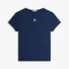 T-shirt slim fit con monogramma in stile calligrafico T-shirt slim fit con monogramma in stile calligrafico