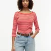 T-shirt slim fit con scollo a barchetta T-shirt slim fit con scollo a barchetta