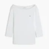 T-shirt slim fit con scollo a barchetta T-shirt slim fit con scollo a barchetta
