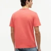 T-shirt tinta in capo con logo foglia d’alloro T-shirt tinta in capo con logo foglia d’alloro