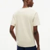 T-shirt tinta in capo con logo foglia d’alloro T-shirt tinta in capo con logo foglia d’alloro