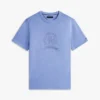 T-shirt tinta in capo con logo foglia d’alloro T-shirt tinta in capo con logo foglia d’alloro