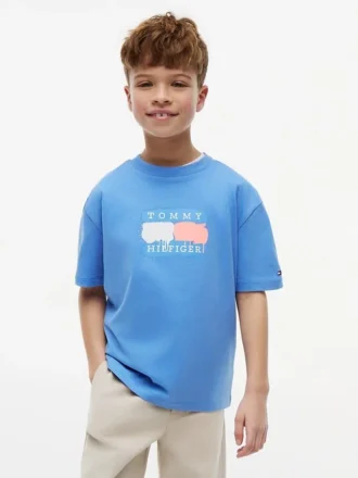 T-shirt Tommy con logo graffiti per bambini