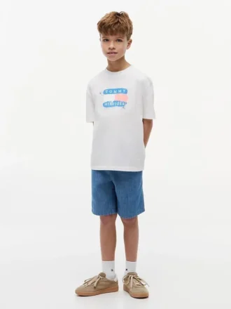 T-shirt Tommy con logo graffiti per bambini