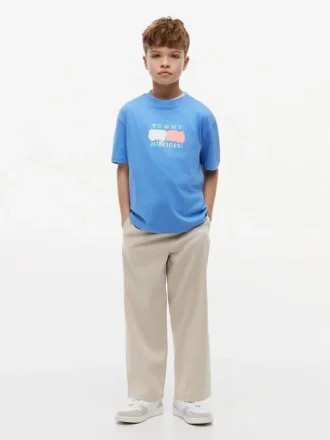 T-shirt Tommy con logo graffiti per bambini