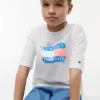 T-shirt Tommy con logo graffiti per bambini T-shirt Tommy con logo graffiti per bambini