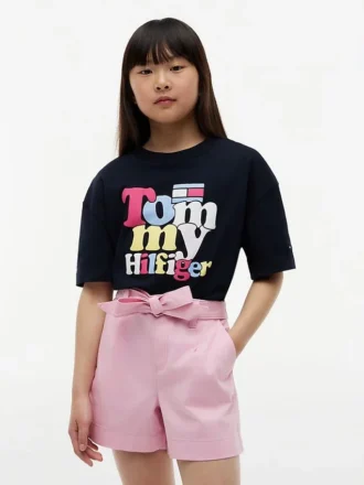 T-shirt Tommy con stampa a palloncini per bambini