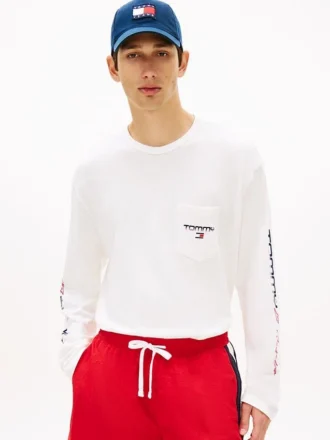 T-shirt Tommy Jeans a maniche lunghe con logo LA