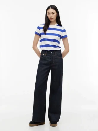 T-shirt Tommy Jeans a righe rugby