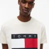 T-shirt Tommy Jeans con grande logo bandiera T-shirt Tommy Jeans con grande logo bandiera