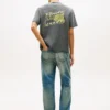 T-shirt Tommy Jeans con logo a bolle verniciato a spruzzo