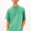 T-shirt Tommy Jeans con logo effetto consumato