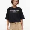 T-shirt Tommy Jeans con logo in cristallo T-shirt Tommy Jeans con logo in cristallo