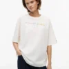 T-shirt Tommy Jeans con logo in cristallo T-shirt Tommy Jeans con logo in cristallo