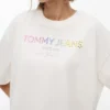 T-shirt Tommy Jeans con logo in cristallo T-shirt Tommy Jeans con logo in cristallo
