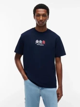 T-shirt Tommy Jeans con logo Multi-Crest