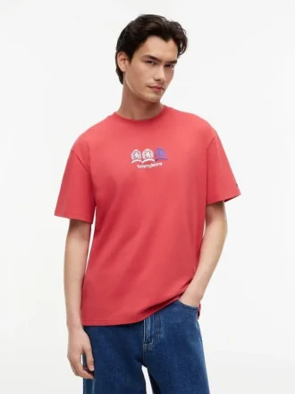T-shirt Tommy Jeans con logo Multi-Crest