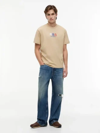 T-shirt Tommy Jeans con logo Multi-Crest