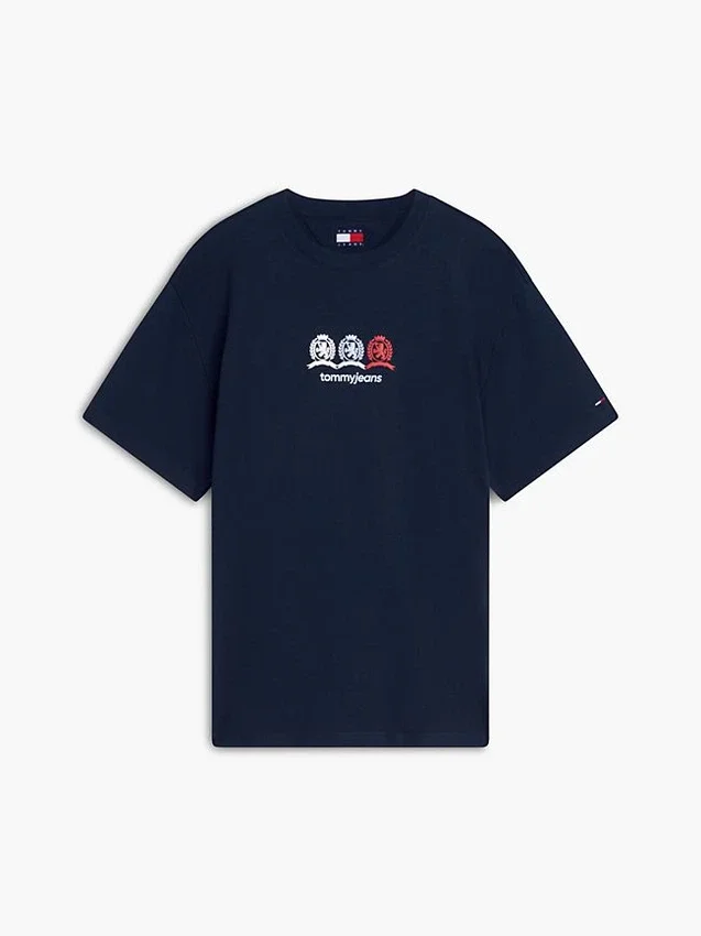 T-shirt Tommy Jeans con logo Multi-Crest T-shirt Tommy Jeans con logo Multi-Crest