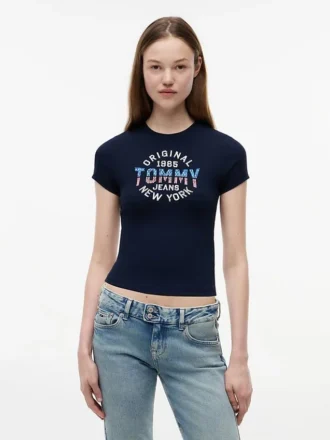 T-shirt Tommy Jeans con logo Retro NY