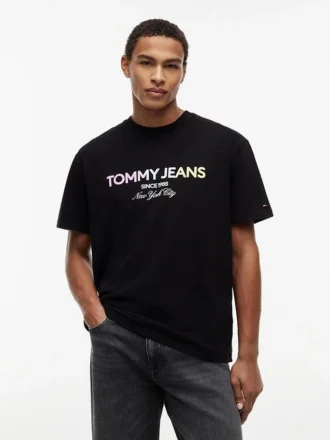 T-shirt Tommy Jeans con logo sfumato T-shirt Tommy Jeans con logo sfumato