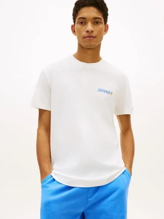 T-shirt Tommy Jeans con logo sul retro